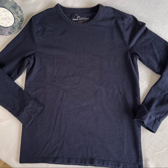 MARC ANTHONY slim fit long sleeve shirt men’s M - Picture 2 of 10